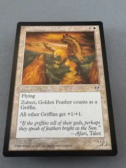 Zuberi, Golden Feather MTG Mirage-Unplayed Near Mint-RESERVE LIST Vintage Magic - Image 4