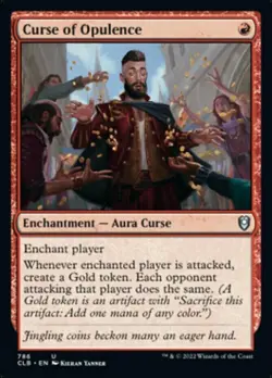 mtg magic Curse of Opulence FRENCH vf fr malediction d'opulence commander baldur - Image 1