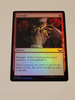 MTG Strangle Streets of New Capenna 125/281 Regular Common foil - Image 1