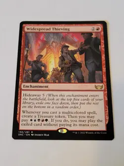 MTG Widespread Thieving Streets of New Capenna 130/281 Regular Rare - Image 1