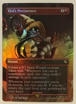 Vivi's Persistence Borderless Foil - Commander: Final Fantasy MTG - Image 1