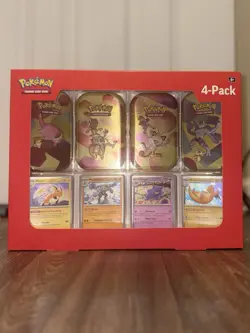 Sam’s Club Exclusive Pokemon Scarlet & Violet TCG-151 Mini Tin 4-Pack Sealed Box - Image 1
