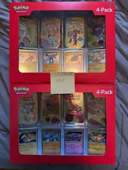 Set Of 2 Sam’s Club Pokemon Scarlet And Violet 151 Mini Tin 4 Pack Sealed - Image 1