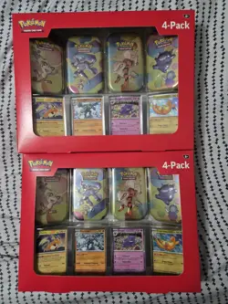Pokemon TCG Scarlet & Violet 151 Mini Tin 4-Pack Sam's Club Sealed (2) - Image 1