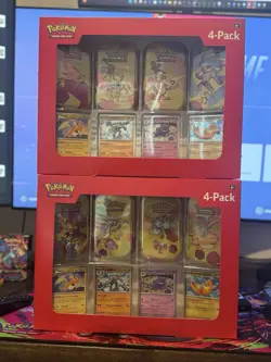 Pokemon TCG Scarlet & Violet 151 Mini Tin 4-Pack Lot 2 Sam’s Club Sealed - Image 1