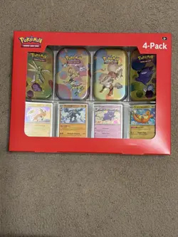 Pokemon TCG Scarlet & Violet 151 Mini Tin 4-Pack - Lot 2 Sam’s Club - SEALED - Image 3
