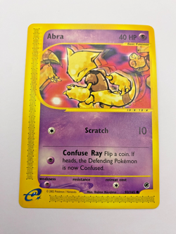 Pokemon Card - Non-Holo Abra 93/165 Expedition *EX* e-Card Common - Image 1