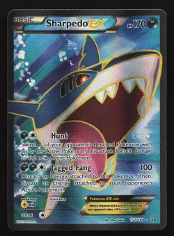 Sharpedo EX (Full Art) 152/160 XY - Primal Clash Ultra Rare Pokemon Card - Image 1