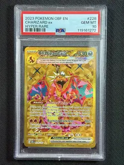 Pokemon TCG - Charizard EX Obsidian Flames Holo Hyper Rare Card 228/197 | PSA 10 - Image 2