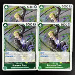 One Piece Roronoa Zoro (Playset of 4) OP13-037 R (OP-13 English) - Image 1