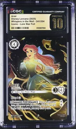 Disney Lorcana Whispers in the Well ARIEL Ethereal Voice 241/204 ICONIC CGC PR10 - Image 1