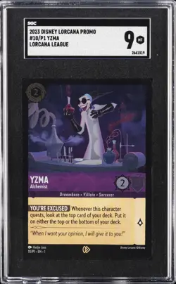2023 DISNEY LORCANA PROMO LORCANA LEAGUE #10/P1 YZMA SGC 9 - Image 1