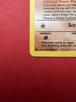 Mankey 55/64 Jungle (1999) 1st Edition Common Pokemon TCG Card NM - Image 2