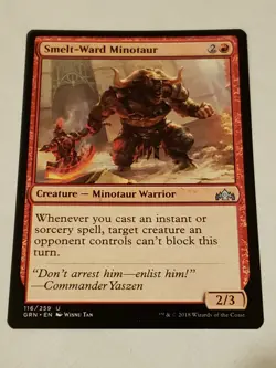 Smelt Ward Minotaur Guilds Of Ravnica Mtg Card Mint Condition - Image 1