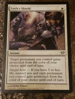 Faiths Shield Dark Ascension Mtg Card Mint Condition - Image 1