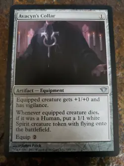 Avacyns Collar Dark Ascension Mtg Card Mint Condition - Image 1