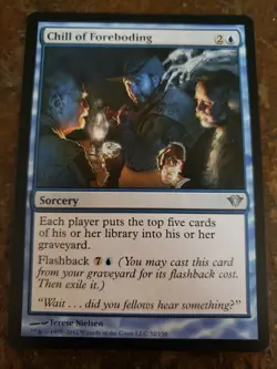Chill Of Foreboding Dark Ascension Mtg Card Mint Condition - Image 1