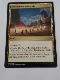 Tournament Grounds Throne of Eldraine Mtg Card Mint Condition - Image 1