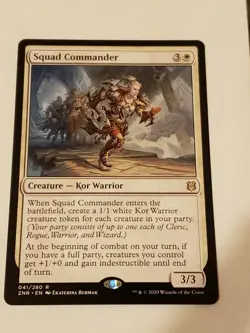 Squad Commander Zendikar Rising Mtg Card Mint Condition Rare - Image 1