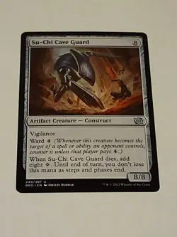 MTG Su-Chi Cave Guard The Brothers' War 249/287 Regular Uncommon - Image 1