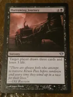 Harrowing Journey Dark Ascension Mtg Card Mint Condition - Image 1