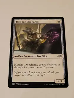 MTG Hotshot Mechanic Kamigawa: Neon Dynasty 016/302 Regular Uncommon - Image 1