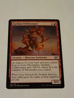 MTG Sardian Cliffstomper The Brothers' War 151/287 Regular Uncommon - Image 1