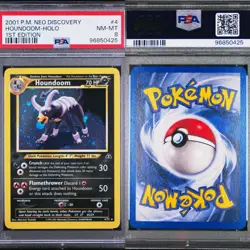 🔥 PSA 8 1ST EDITION HOUNDOOM HOLO RARE | NEO DISCOVERY 4/75 | CLEAN 🔥 - Image 1