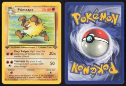 Pokemon TCG | Primeape 43/64 | Uncommon | Jungle | 1st Edition Heavily Played - Image 1
