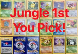 POKEMON TCG English JUNGLE 1st Card --- U Pick from Menu #18 thru #64 All VG-M! - Image 1