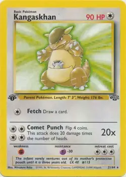 POKEMON TCG English JUNGLE 1st Card --- U Pick from Menu #18 thru #64 All VG-M! - Image 4