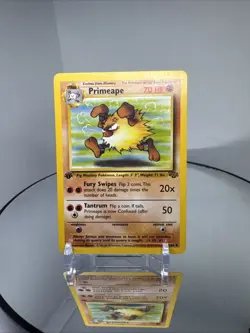 Primeape 43/64 Jungle Set 1st Edition Pokemon TCG Card - Vintage - Image 1