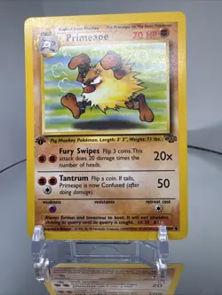 Primeape 43/64 Jungle Set 1st Edition Pokemon TCG Card - Vintage - Image 2