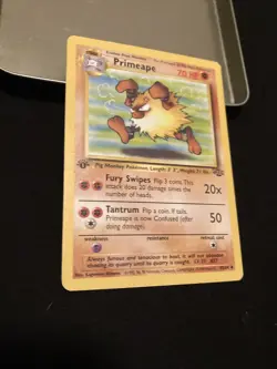 Primeape - 43/64 - Uncommon - 1st Edition- English -Pokemon- Jungle-wotc-1999 - Image 1