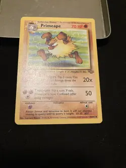 Primeape - 43/64 - Uncommon - 1st Edition- English -Pokemon- Jungle-wotc-1999 - Image 2