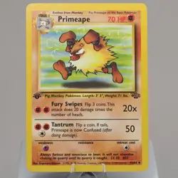 Pokemon TCG - Primeape 43/64 Jungle Uncommon 1st Edition WOTC 1999 - Image 2