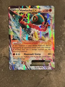 Hawlucha EX 64/111 XY - Furious Fists Holo Pokemon 2013 - Image 2
