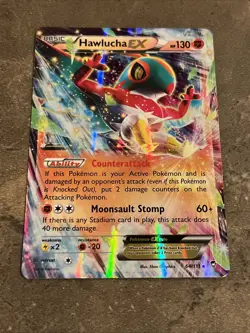 Hawlucha EX 64/111 XY - Furious Fists Holo Pokemon 2013 - Image 3