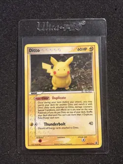 Pokemon TCG - Ditto (Pikachu) 39/113 EX Delta Species - NM /White Dots On Back - Image 1