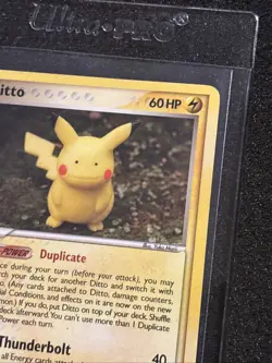 Pokemon TCG - Ditto (Pikachu) 39/113 EX Delta Species - NM /White Dots On Back - Image 5