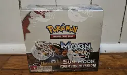 Pokemon Sun And Moon: Crimson Invasion Booster Box New Factory Sealed - Image 1