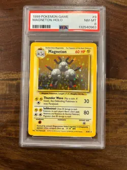 Magneton 009/102 Base Set Holo - PSA 8 NM - 1999 Pokemon TCG Vintage - Image 1