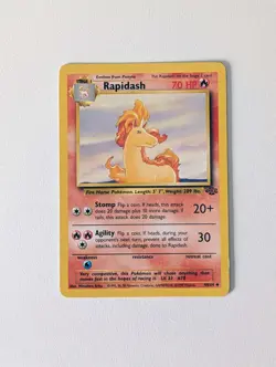 Pokemon Card WOTC Rapidash 44/64 Jungle Non-holo Uncommon Unlimited 1999 - NM - Image 1