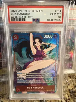 2025 one piece OP12 EN Boa Hancock Alternate Art PSA Gem Mint 10 - Image 1