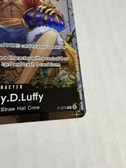 One Piece Monkey.D.Luffy P-075 One Piece Card Game Promo NM - Image 4