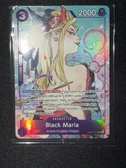 One Piece TCG CCG Black Maria OP08-074 Promo Foil Sealed SR - Image 1