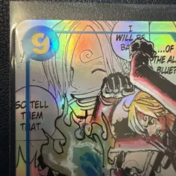 2025 ONE PIECE CARD PRB 02 PREMIUM BOOSTER MANGA RARE ALTERNATE ART SANJI - Image 3
