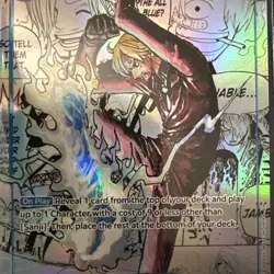 2025 ONE PIECE CARD PRB 02 PREMIUM BOOSTER MANGA RARE ALTERNATE ART SANJI - Image 4