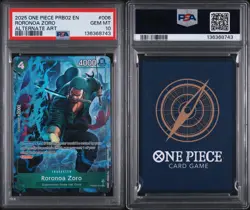 2025 ONE PIECE PRB02-PREMIUM BOOSTER ALTERNATE ART #006 RORONOA ZORO PSA 10 - Image 1