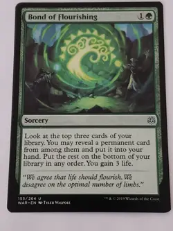 Bond Of Flourishing War of The Spark Mtg Card Mint Condition - Image 1